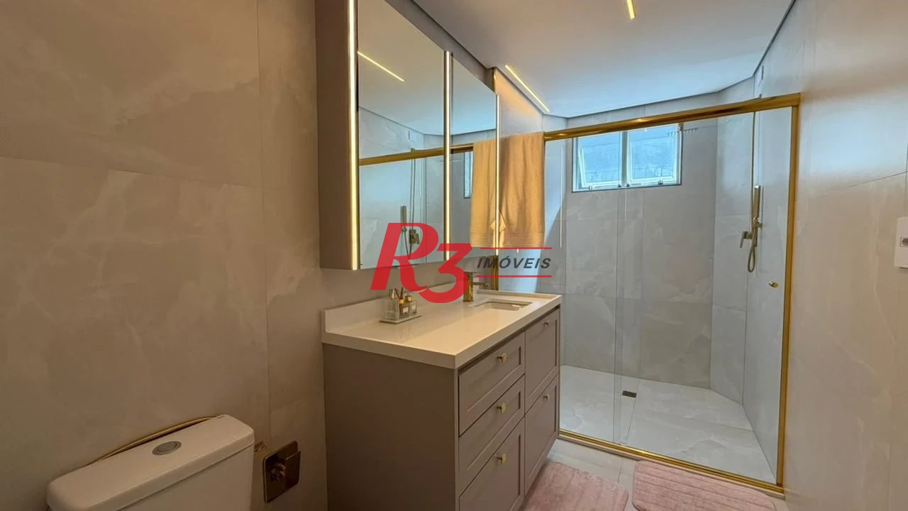 Apartamento com 3 dormitórios à venda, 205 m² por R$ 2.100.000,00 - Embaré - Santos/SP