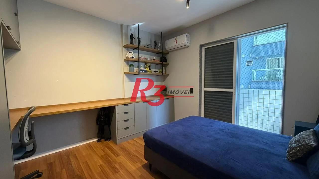 Apartamento com 3 dormitórios à venda, 205 m² por R$ 2.100.000,00 - Embaré - Santos/SP
