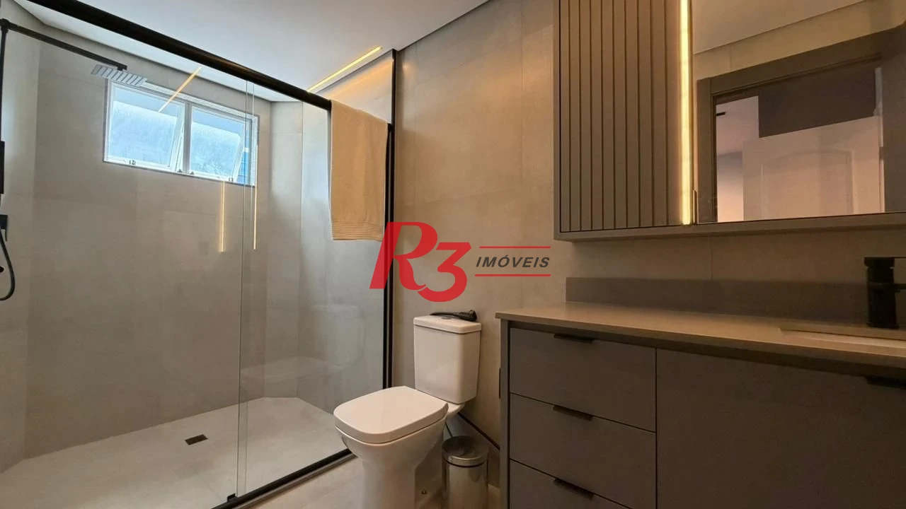 Apartamento com 3 dormitórios à venda, 205 m² por R$ 2.100.000,00 - Embaré - Santos/SP