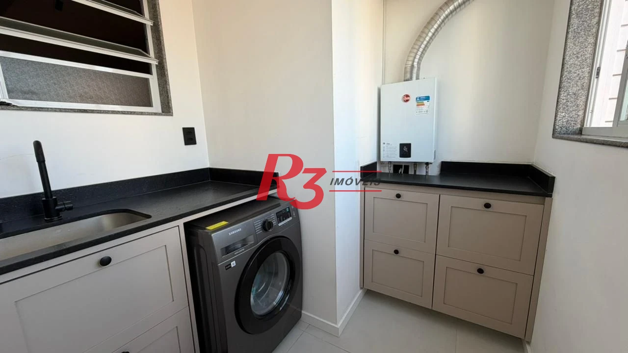 Apartamento com 3 dormitórios à venda, 205 m² por R$ 2.100.000,00 - Embaré - Santos/SP