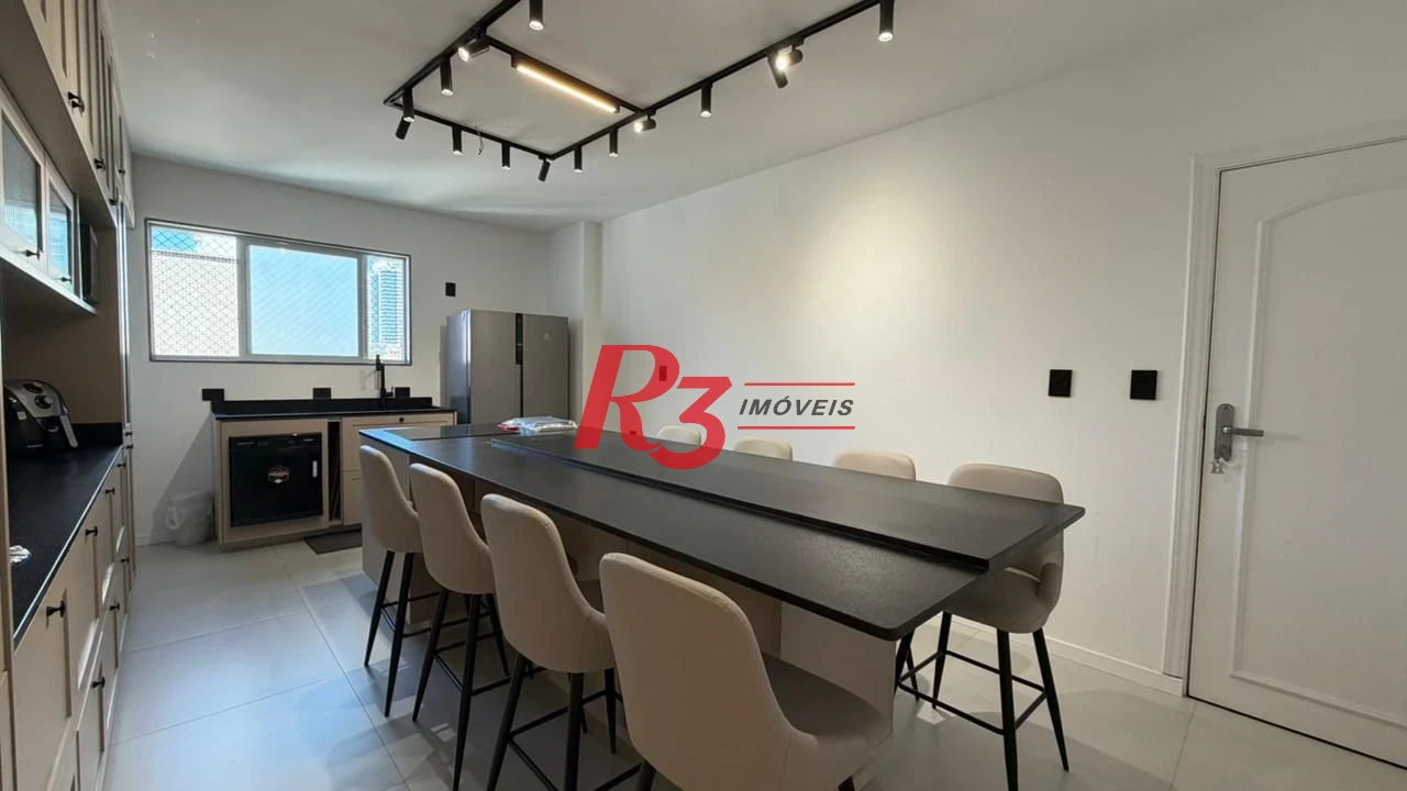 Apartamento com 3 dormitórios à venda, 205 m² por R$ 2.100.000,00 - Embaré - Santos/SP
