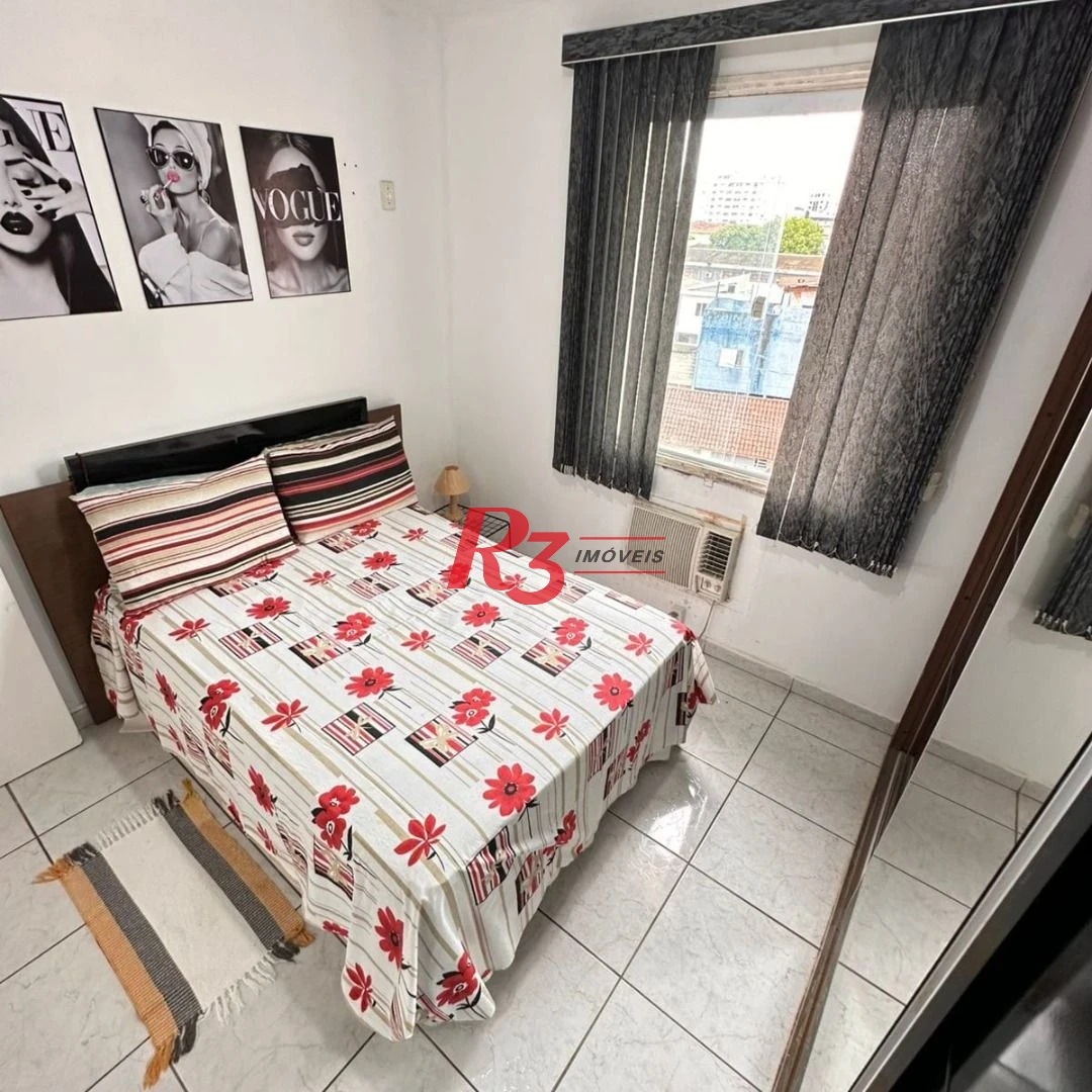 Apartamento com 2 dormitórios à venda, 61 m² por R$ 345.000,00 - Marapé - Santos/SP