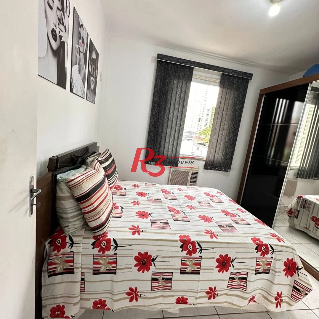 Apartamento com 2 dormitórios à venda, 61 m² por R$ 345.000,00 - Marapé - Santos/SP