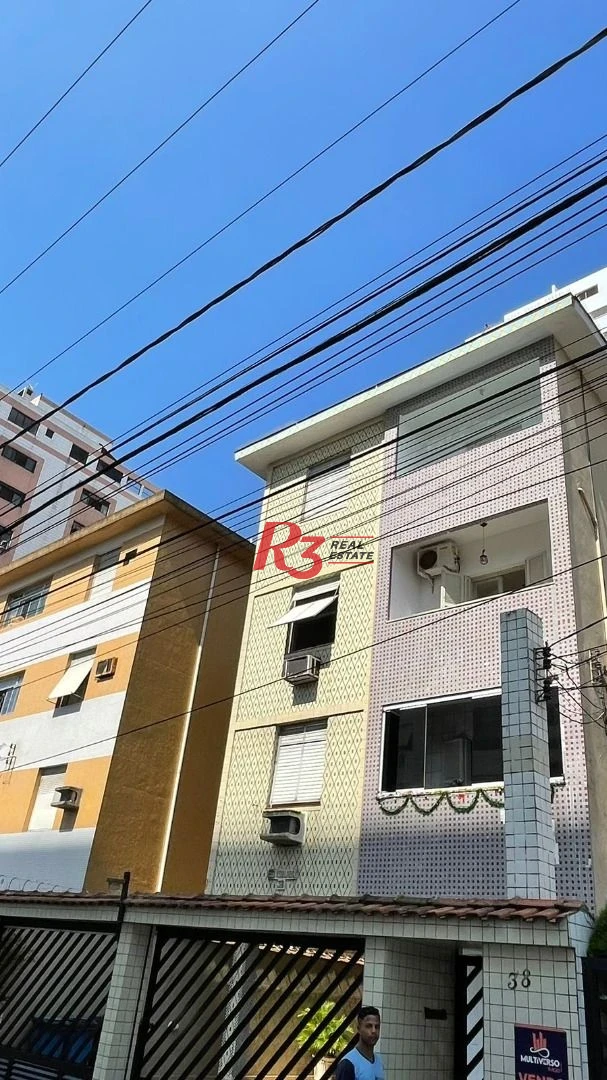 Apartamento com 3 dormitórios à venda, 80 m² por R$ 382.000,00 - Marapé - Santos/SP
