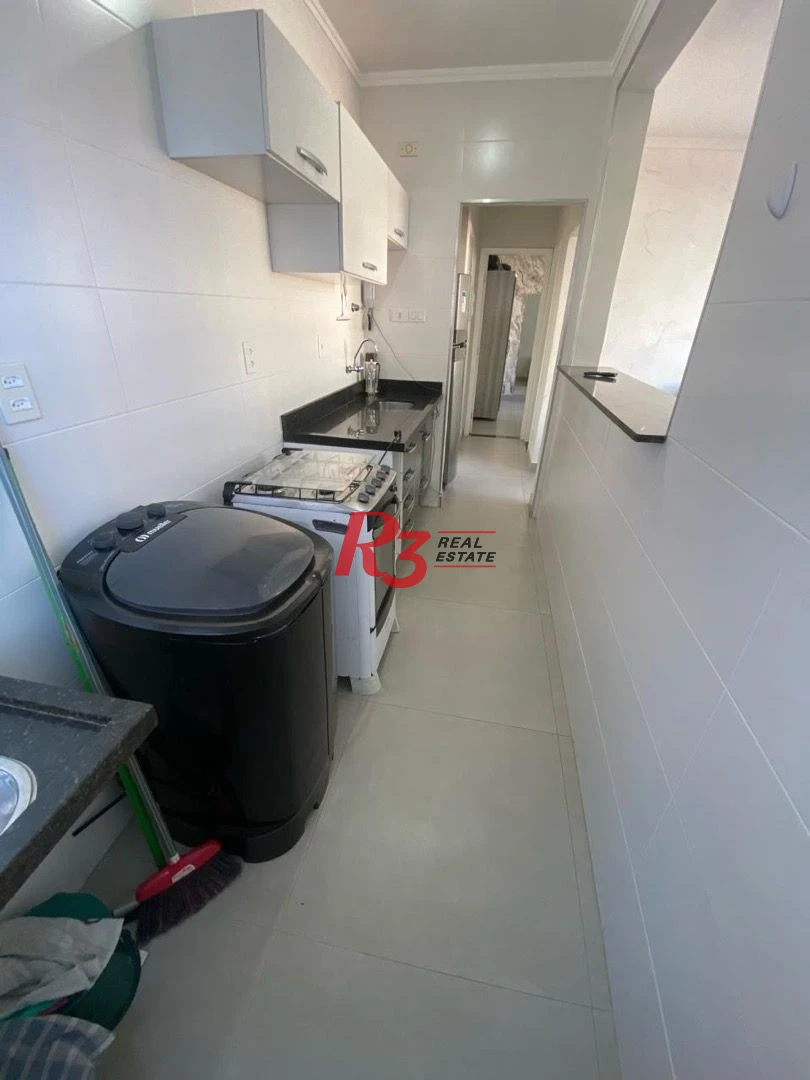 Apartamento com 1 dormitório para alugar, 45 m² por R$ 3.800,00/mês - Gonzaga - Santos/SP