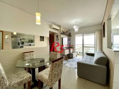 Apartamento à venda, 59 m² por R$ 580.000,00 - Vila Matias - Santos/SP