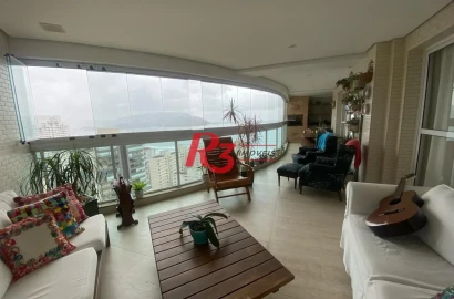 Apartamento com 4 dormitórios à venda, 205 m² por R$ 3.390.000,00 - Embaré - Santos/SP