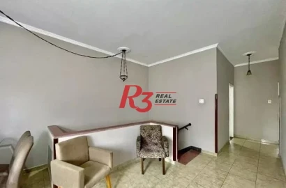 Casa com 3 dormitórios à venda, 97 m² por R$ 480.000,00 - Macuco - Santos/SP