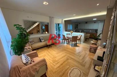 Sobrado à venda, 192 m² por R$ 2.400.000,00 - Aparecida - Santos/SP