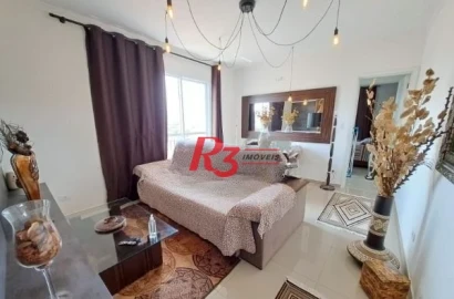 Apartamento com 1 dormitório à venda, 60 m² por R$ 430.000,00 - Vila Matias - Santos/SP