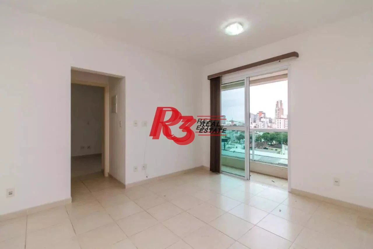 Apartamento com 1 dormitório para alugar, 51 m² por R$ 3.500,00/mês - José Menino - Santos/SP