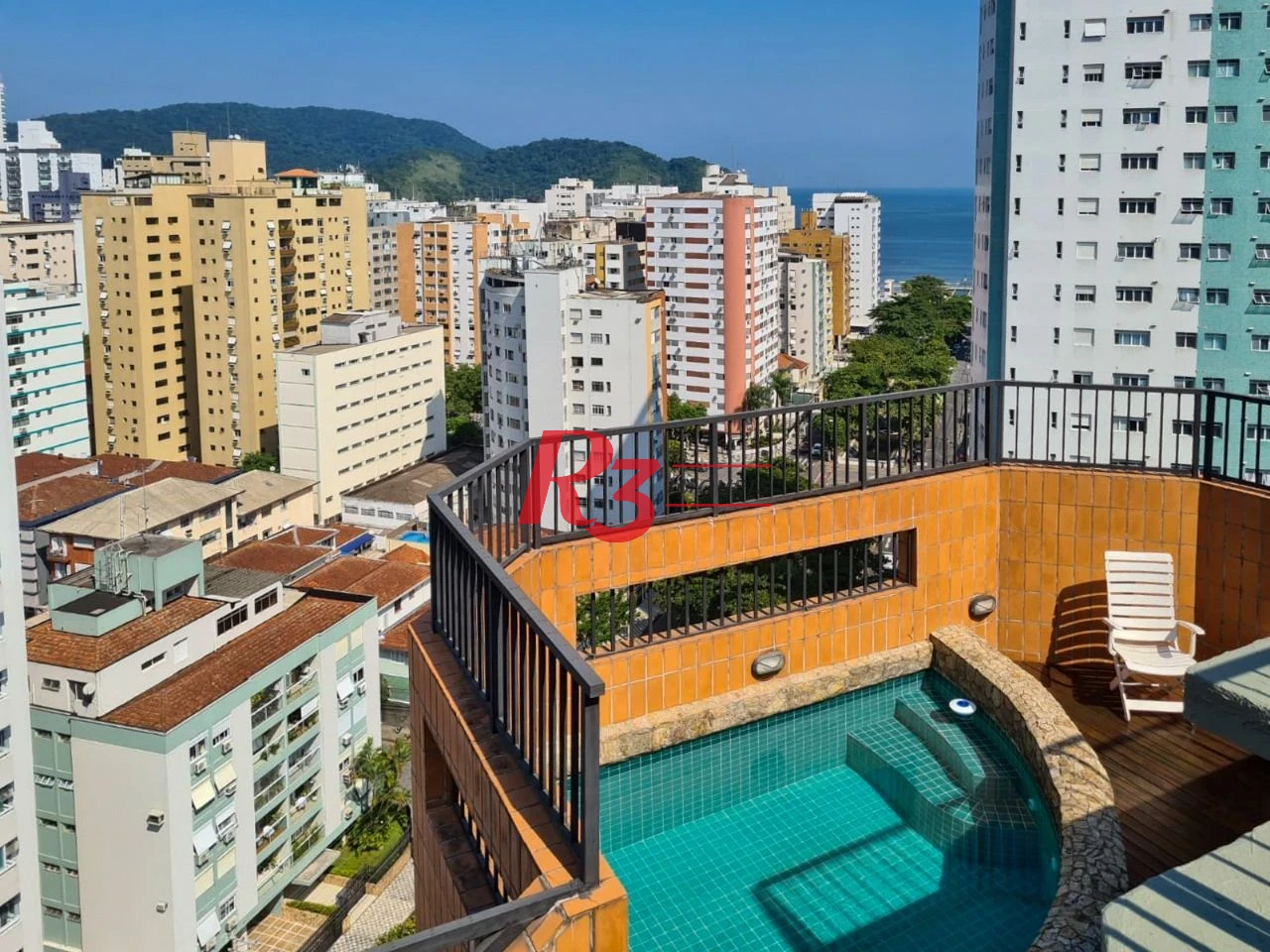 Cobertura à venda, 377 m² por R$ 2.500.000,00 - Aparecida - Santos/SP
