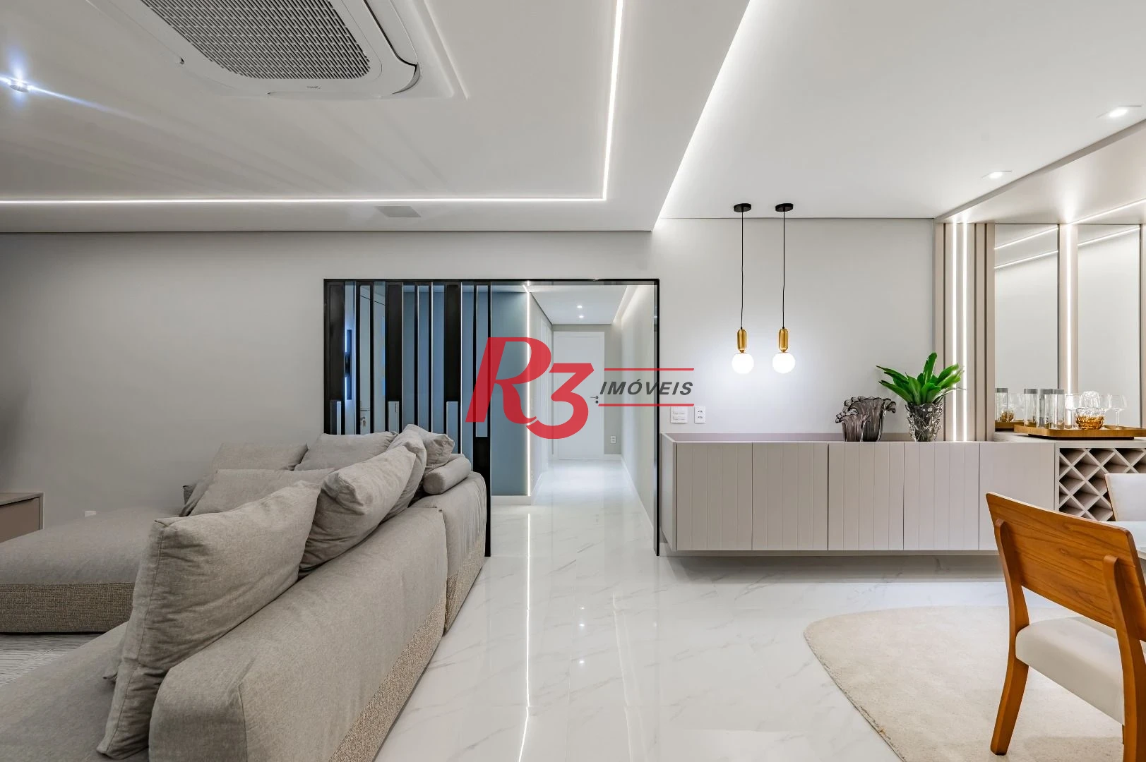 Apartamento de alto padrão com 3 suítes à venda, 234 m² por R$ 3.650.000 - Boqueirão - Santos/SP