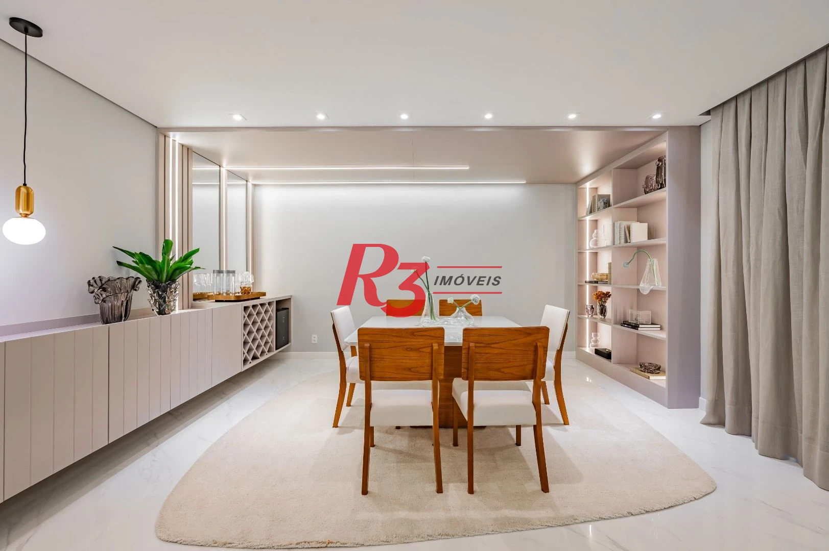 Apartamento de alto padrão com 3 suítes à venda, 234 m² por R$ 3.650.000 - Boqueirão - Santos/SP