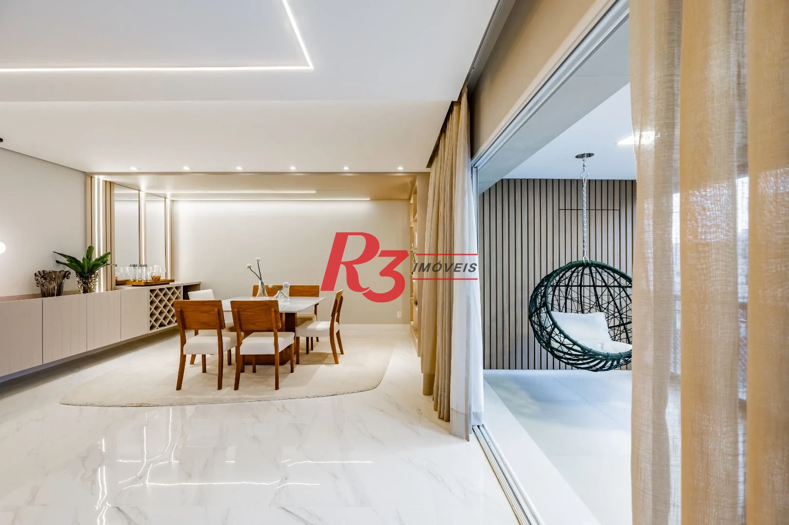 Apartamento de alto padrão com 3 suítes à venda, 234 m² por R$ 3.650.000 - Boqueirão - Santos/SP