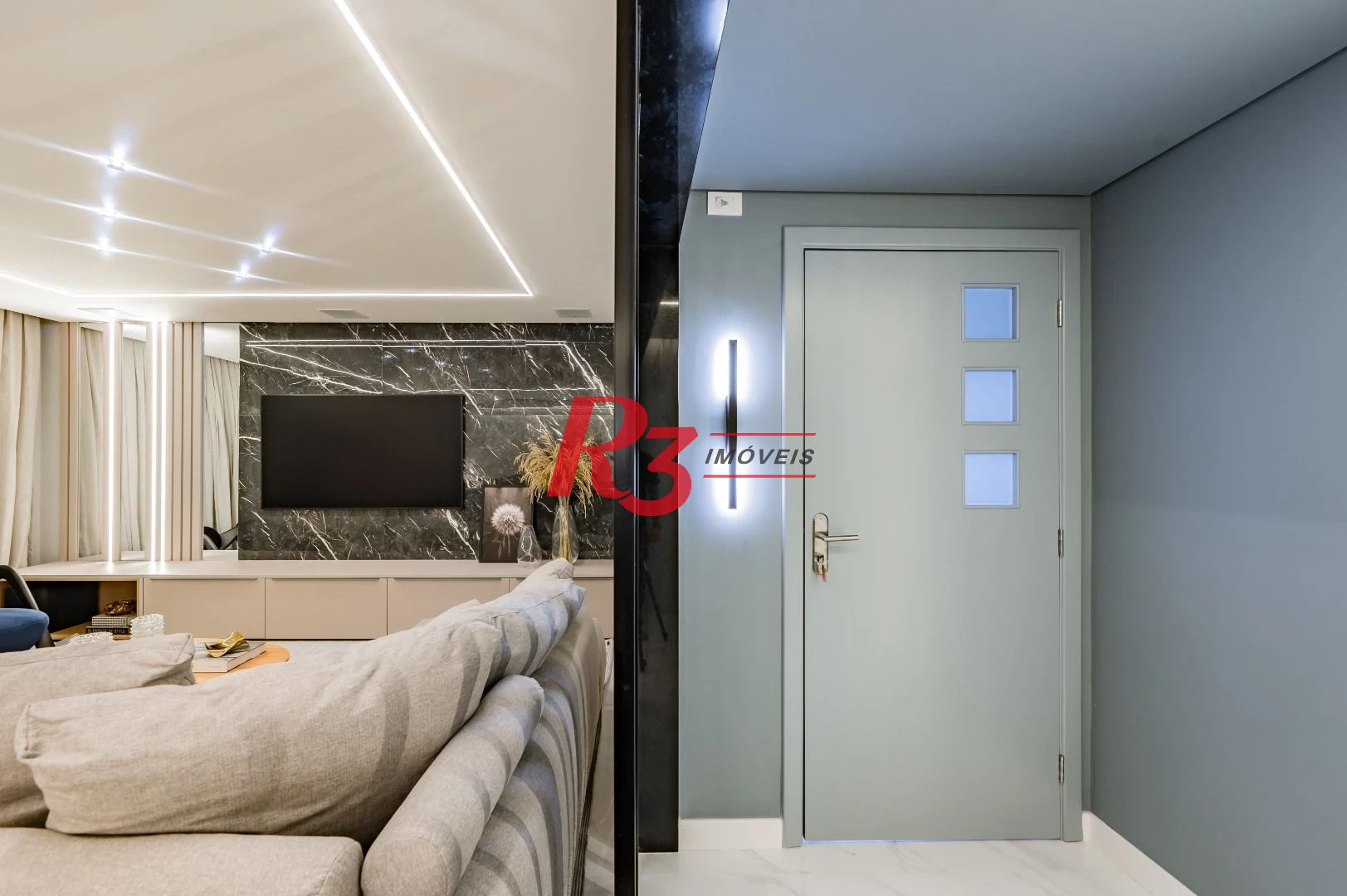 Apartamento de alto padrão com 3 suítes à venda, 234 m² por R$ 3.650.000 - Boqueirão - Santos/SP