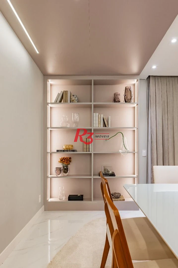 Apartamento de alto padrão com 3 suítes à venda, 234 m² por R$ 3.650.000 - Boqueirão - Santos/SP