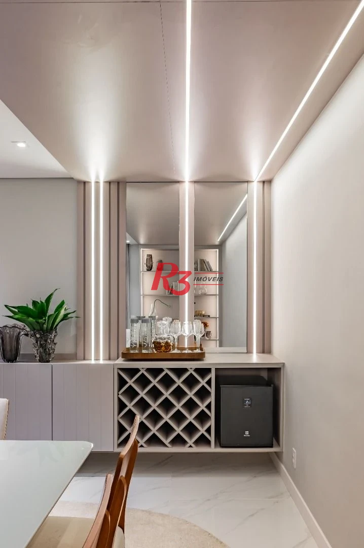 Apartamento de alto padrão com 3 suítes à venda, 234 m² por R$ 3.650.000 - Boqueirão - Santos/SP
