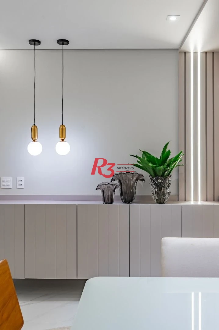 Apartamento de alto padrão com 3 suítes à venda, 234 m² por R$ 3.650.000 - Boqueirão - Santos/SP