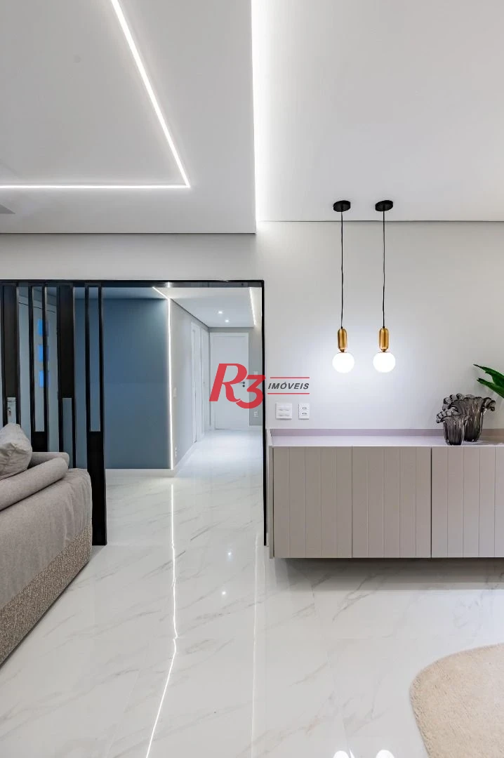 Apartamento de alto padrão com 3 suítes à venda, 234 m² por R$ 3.650.000 - Boqueirão - Santos/SP