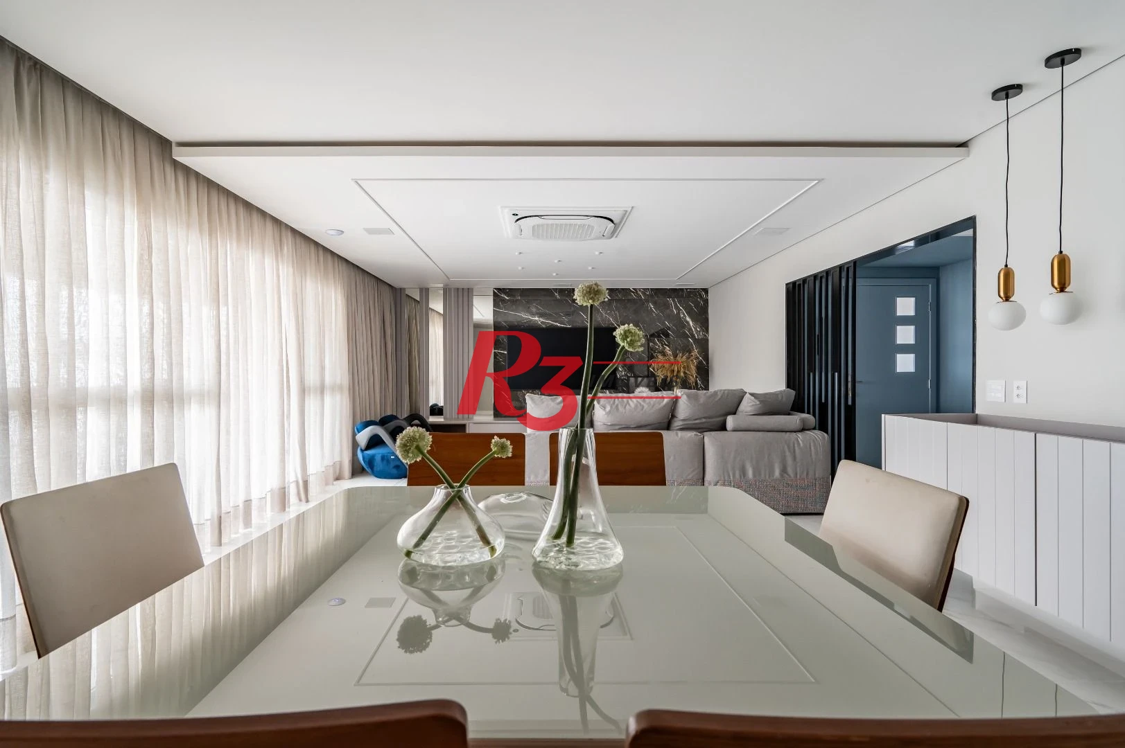 Apartamento de alto padrão com 3 suítes à venda, 234 m² por R$ 3.650.000 - Boqueirão - Santos/SP