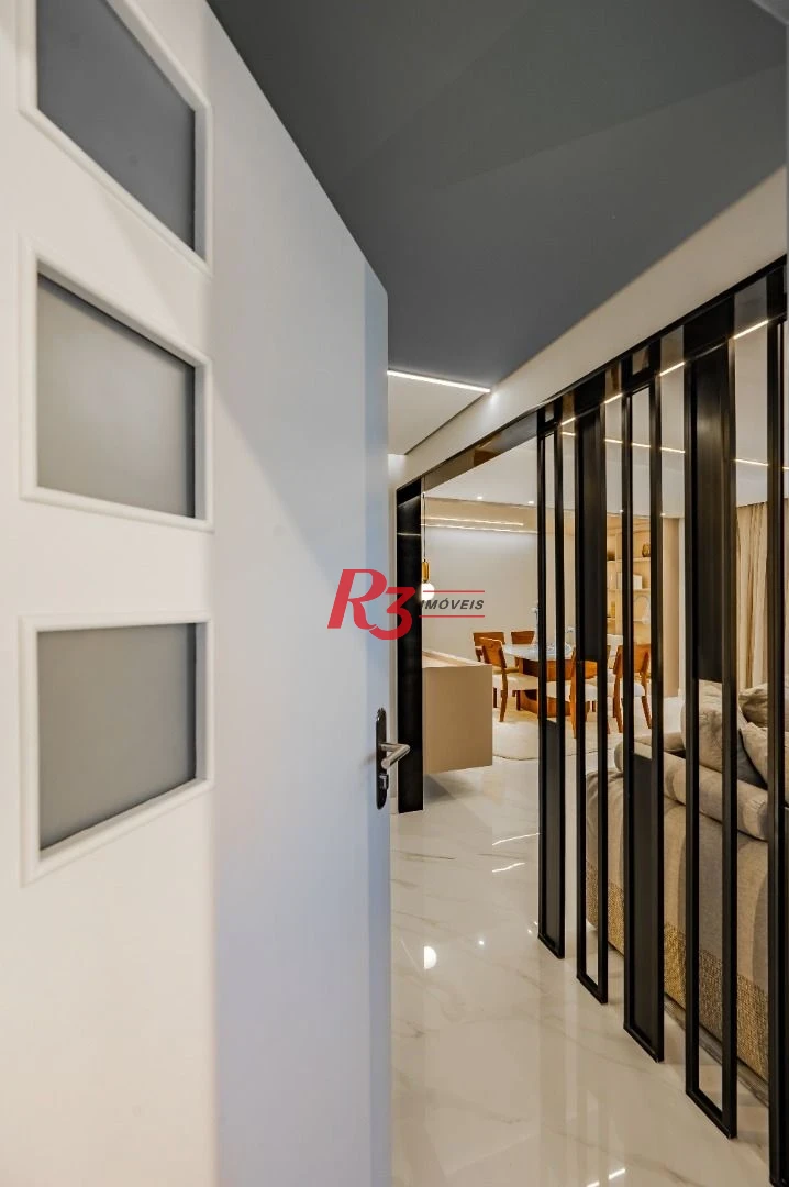 Apartamento de alto padrão com 3 suítes à venda, 234 m² por R$ 3.650.000 - Boqueirão - Santos/SP