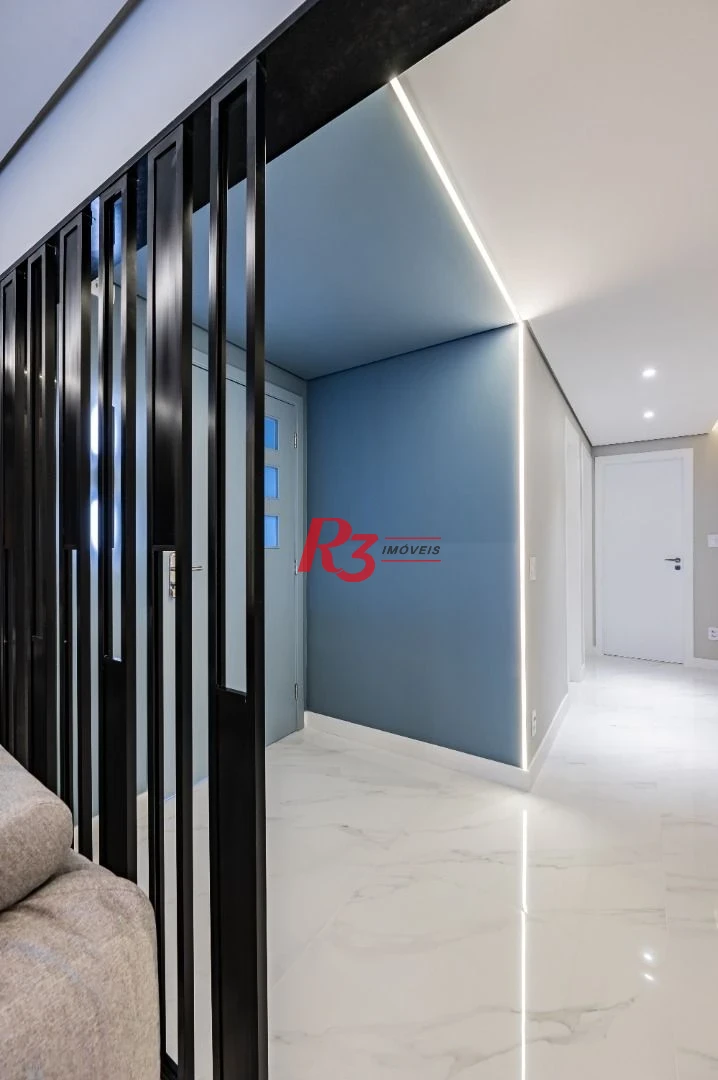 Apartamento de alto padrão com 3 suítes à venda, 234 m² por R$ 3.650.000 - Boqueirão - Santos/SP