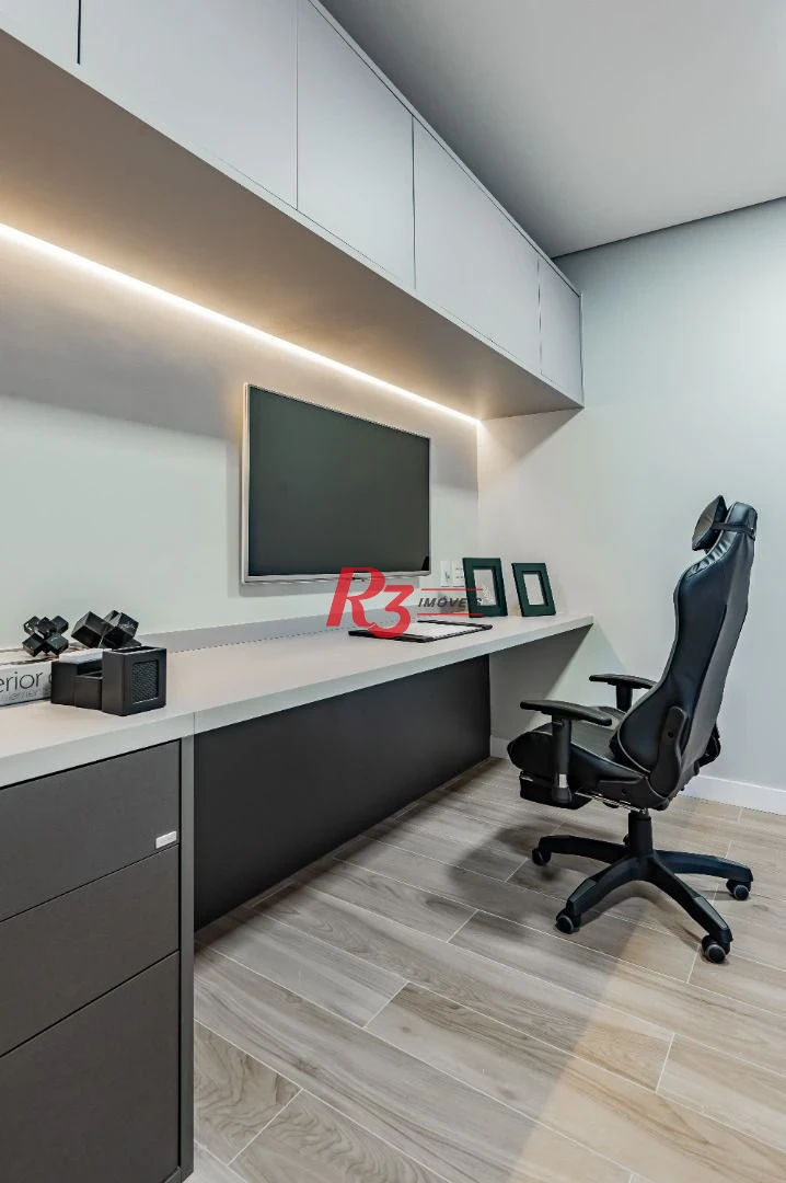 Apartamento de alto padrão com 3 suítes à venda, 234 m² por R$ 3.650.000 - Boqueirão - Santos/SP