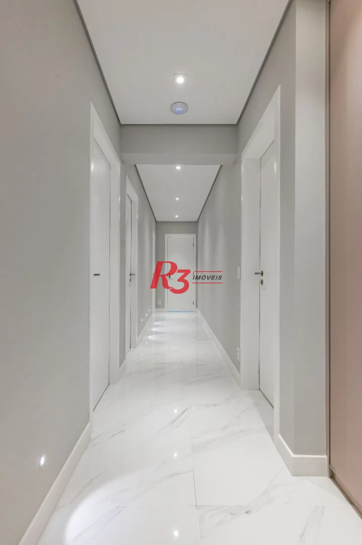 Apartamento de alto padrão com 3 suítes à venda, 234 m² por R$ 3.650.000 - Boqueirão - Santos/SP
