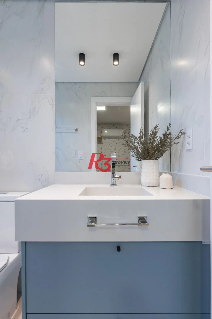 Apartamento de alto padrão com 3 suítes à venda, 234 m² por R$ 3.650.000 - Boqueirão - Santos/SP
