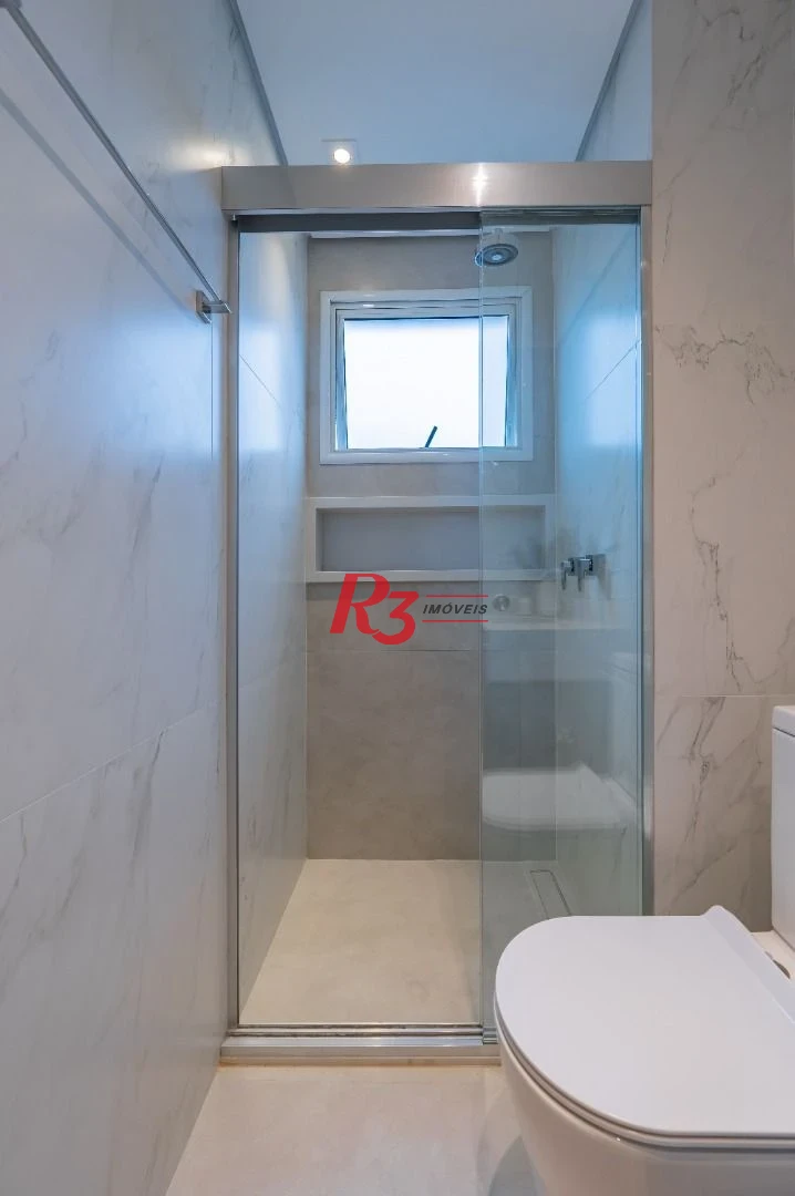 Apartamento de alto padrão com 3 suítes à venda, 234 m² por R$ 3.650.000 - Boqueirão - Santos/SP