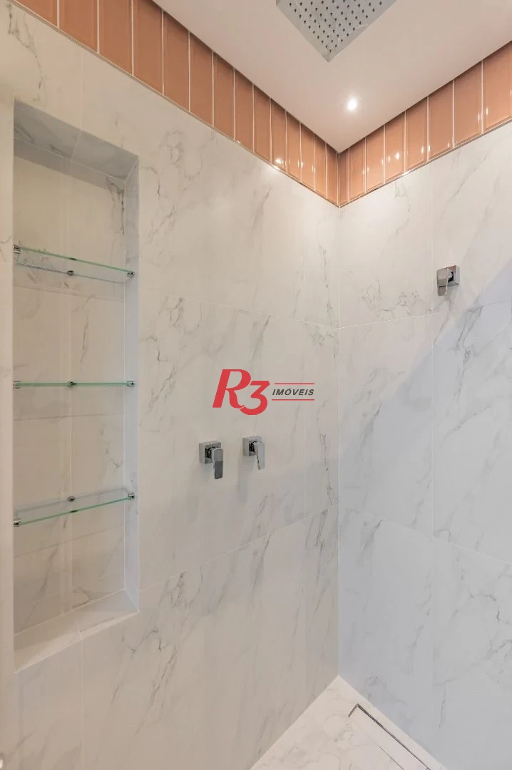 Apartamento de alto padrão com 3 suítes à venda, 234 m² por R$ 3.650.000 - Boqueirão - Santos/SP