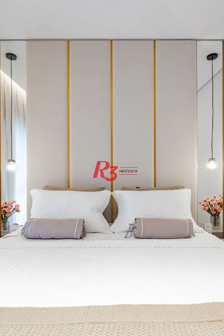 Apartamento de alto padrão com 3 suítes à venda, 234 m² por R$ 3.650.000 - Boqueirão - Santos/SP
