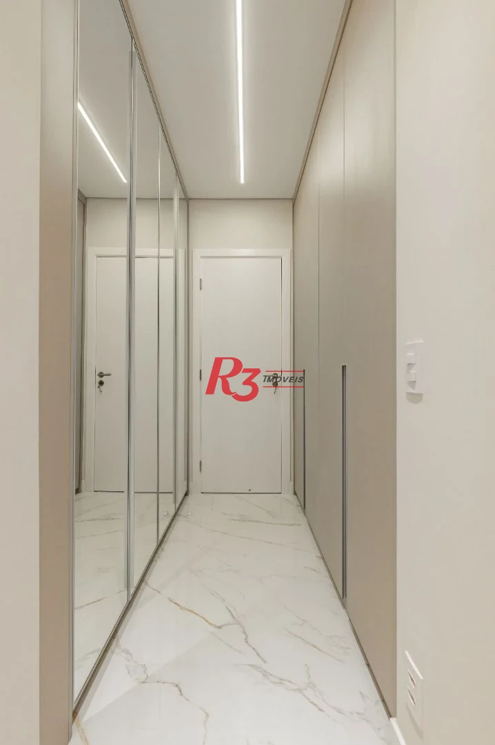 Apartamento de alto padrão com 3 suítes à venda, 234 m² por R$ 3.650.000 - Boqueirão - Santos/SP