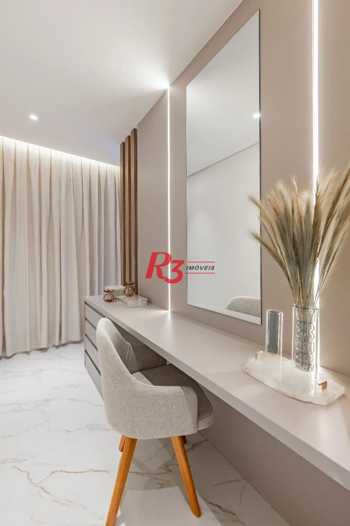 Apartamento de alto padrão com 3 suítes à venda, 234 m² por R$ 3.650.000 - Boqueirão - Santos/SP