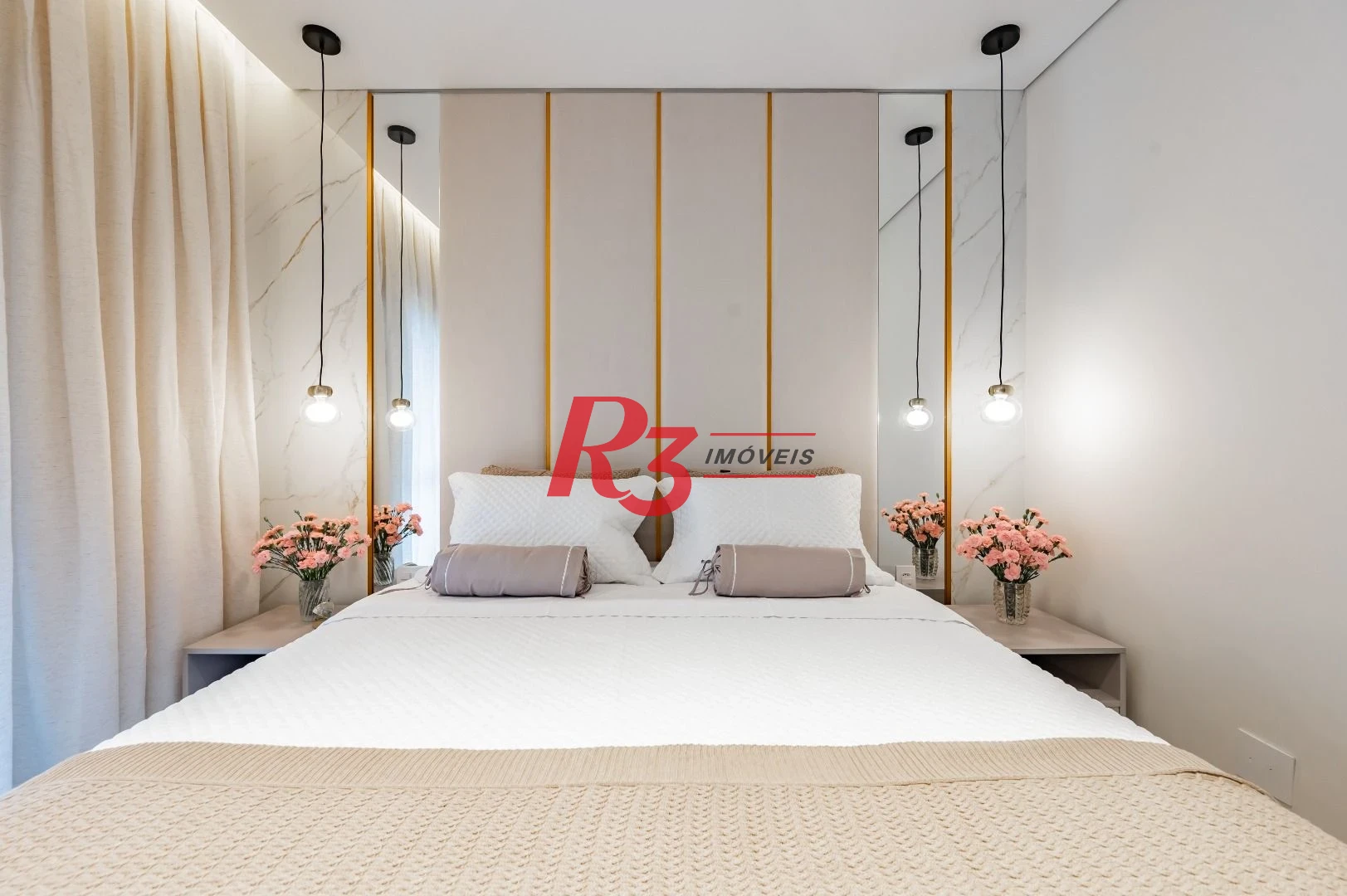 Apartamento de alto padrão com 3 suítes à venda, 234 m² por R$ 3.650.000 - Boqueirão - Santos/SP