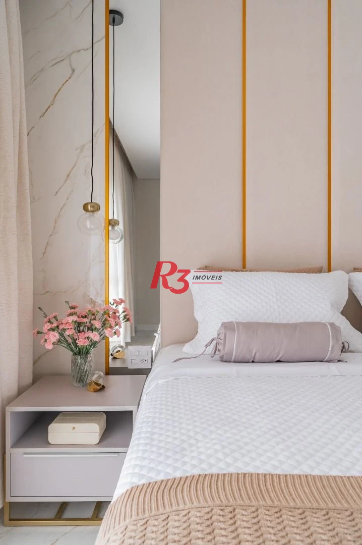 Apartamento de alto padrão com 3 suítes à venda, 234 m² por R$ 3.650.000 - Boqueirão - Santos/SP