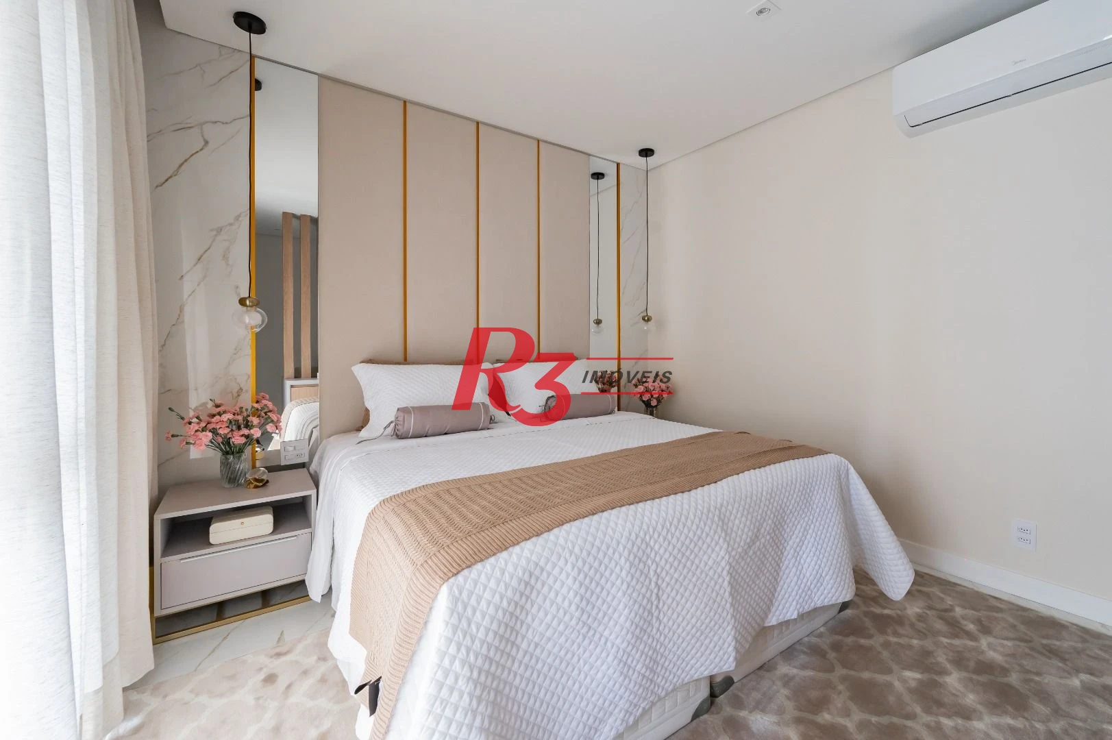 Apartamento de alto padrão com 3 suítes à venda, 234 m² por R$ 3.650.000 - Boqueirão - Santos/SP