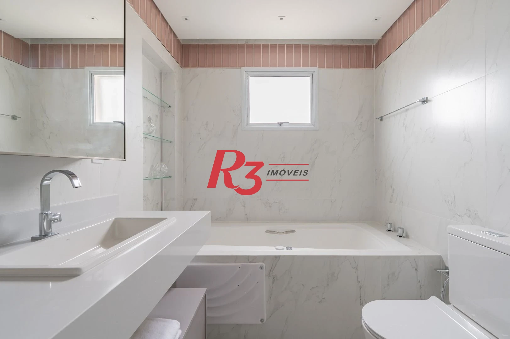 Apartamento de alto padrão com 3 suítes à venda, 234 m² por R$ 3.650.000 - Boqueirão - Santos/SP