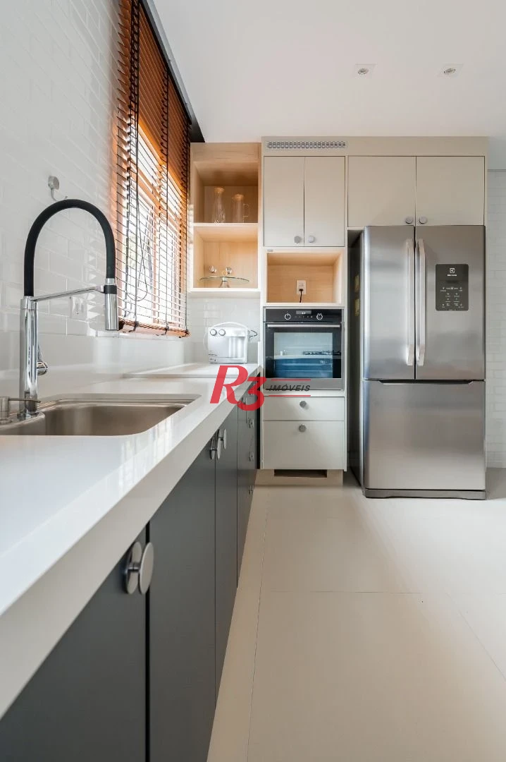 Apartamento de alto padrão com 3 suítes à venda, 234 m² por R$ 3.650.000 - Boqueirão - Santos/SP