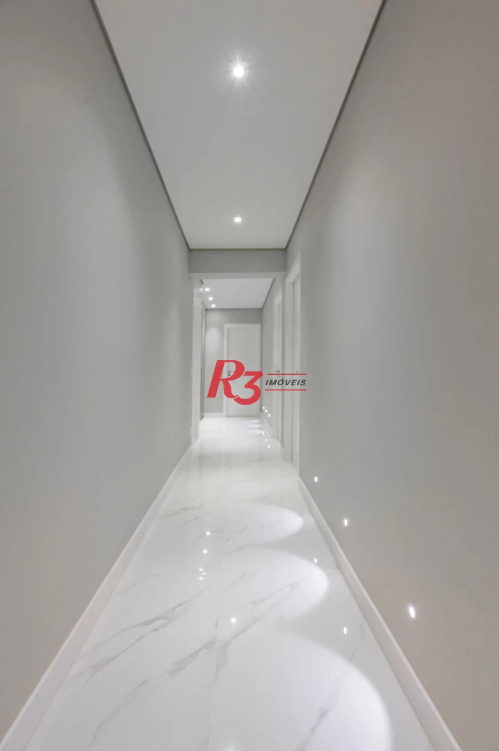 Apartamento de alto padrão com 3 suítes à venda, 234 m² por R$ 3.650.000 - Boqueirão - Santos/SP