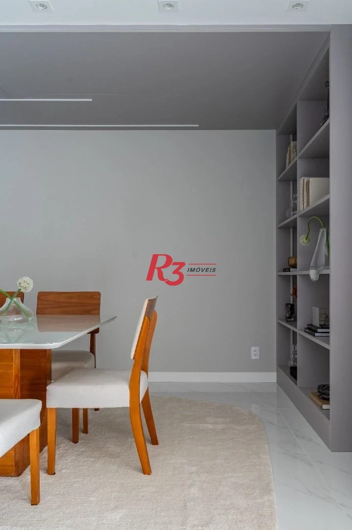 Apartamento de alto padrão com 3 suítes à venda, 234 m² por R$ 3.650.000 - Boqueirão - Santos/SP