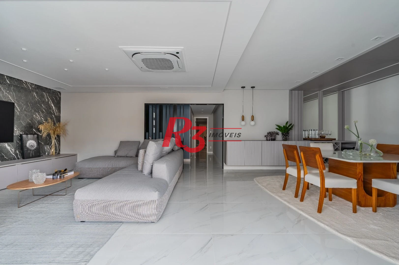 Apartamento de alto padrão com 3 suítes à venda, 234 m² por R$ 3.650.000 - Boqueirão - Santos/SP
