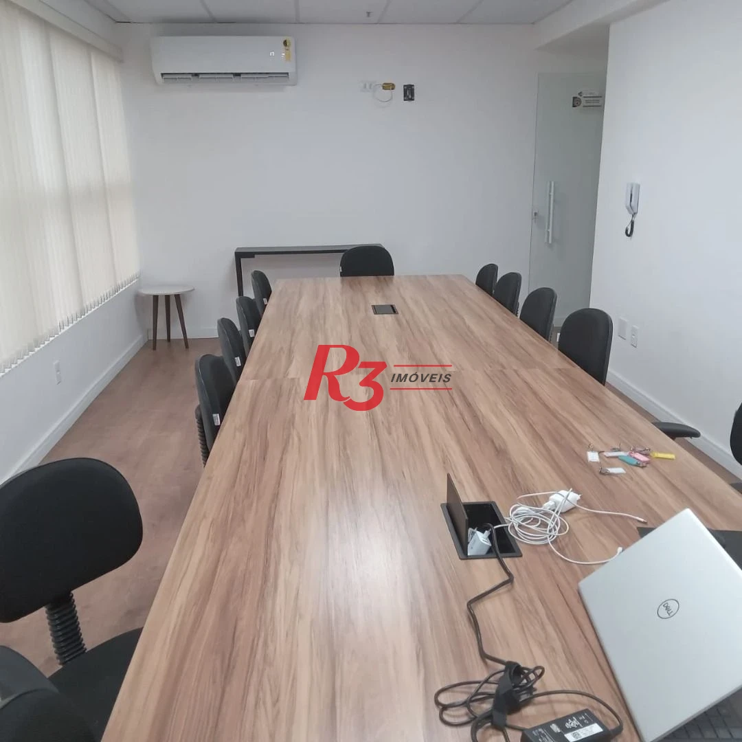 Sala para alugar, 37 m² por R$ 3.200,00/mês - Ponta da Praia - Santos/SP