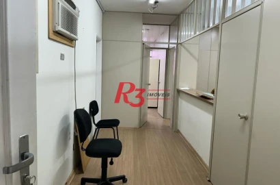 Sala à venda, 92 m² por R$ 428.000,00 - Gonzaga - Santos/SP
