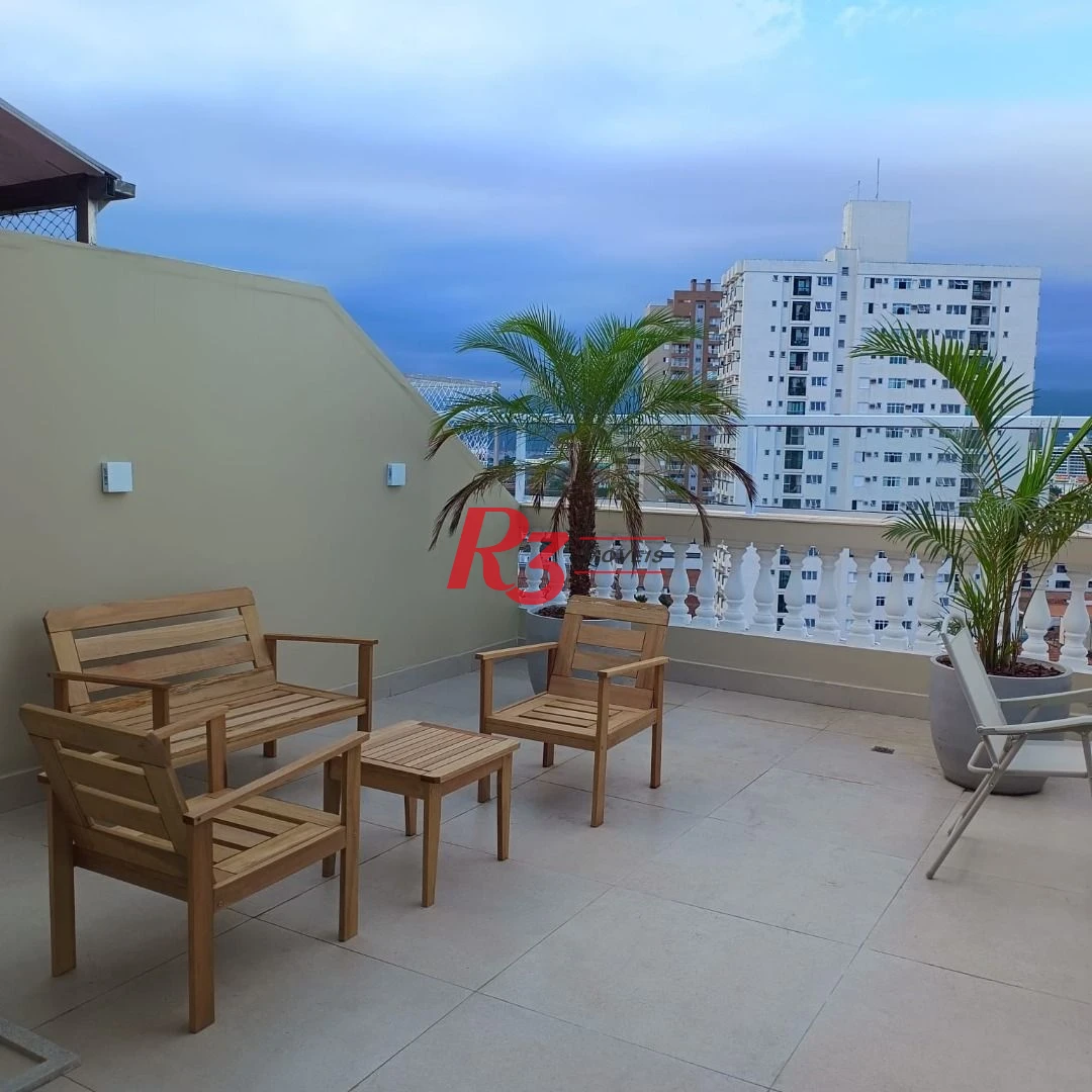 Cobertura à venda, 240 m² por R$ 1.370.000,00 - Embaré - Santos/SP