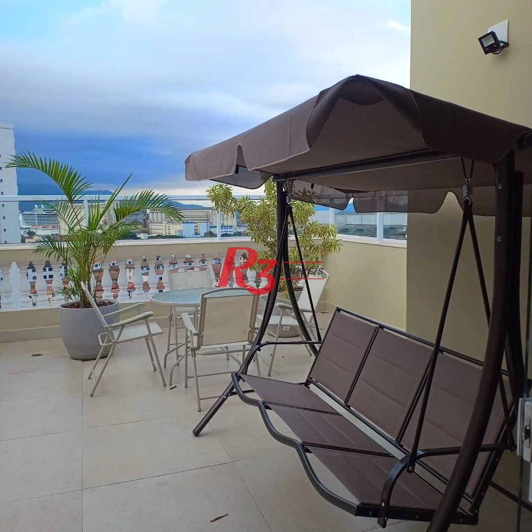 Cobertura à venda, 240 m² por R$ 1.370.000,00 - Embaré - Santos/SP