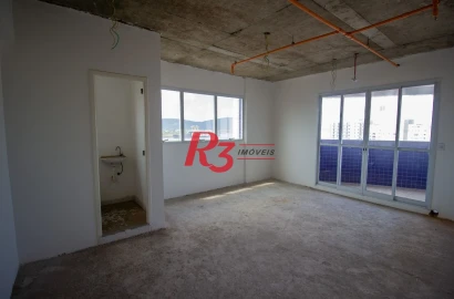 Sala à venda, 30 m² por R$ 286.710,00 - Ponta da Praia - Santos/SP