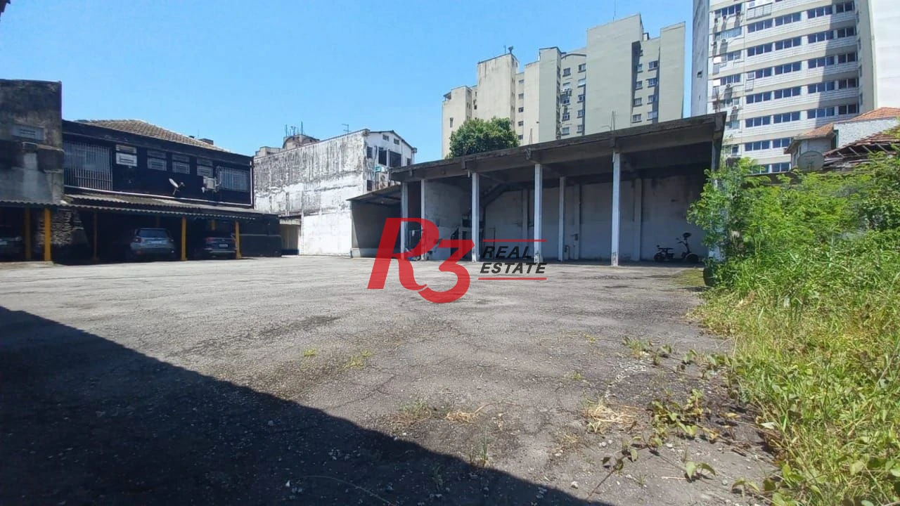 Terreno à venda, 1500 m² por R$ 4.200.000,00 - Centro - Santos/SP