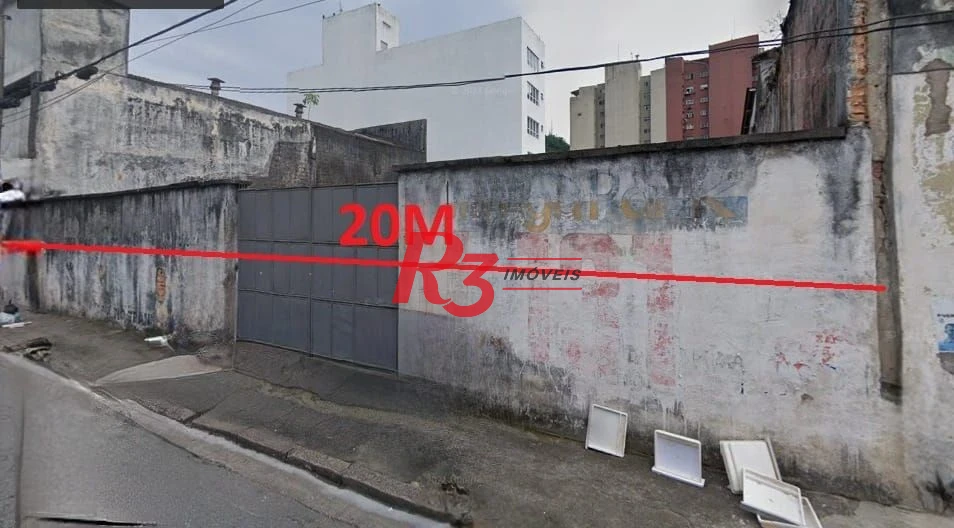 Terreno à venda, 1500 m² por R$ 4.500.000,00 - Centro - Santos/SP
